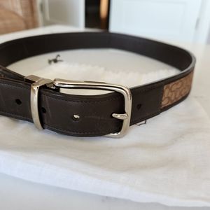 Coach reversible brown belt